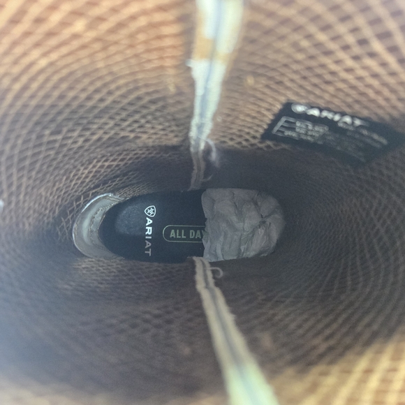 Ariat Women’s Round Up Remuda Brown Leather Cowboy Boots Women's 5.5 or 4 Youth - Picture 8 of 16